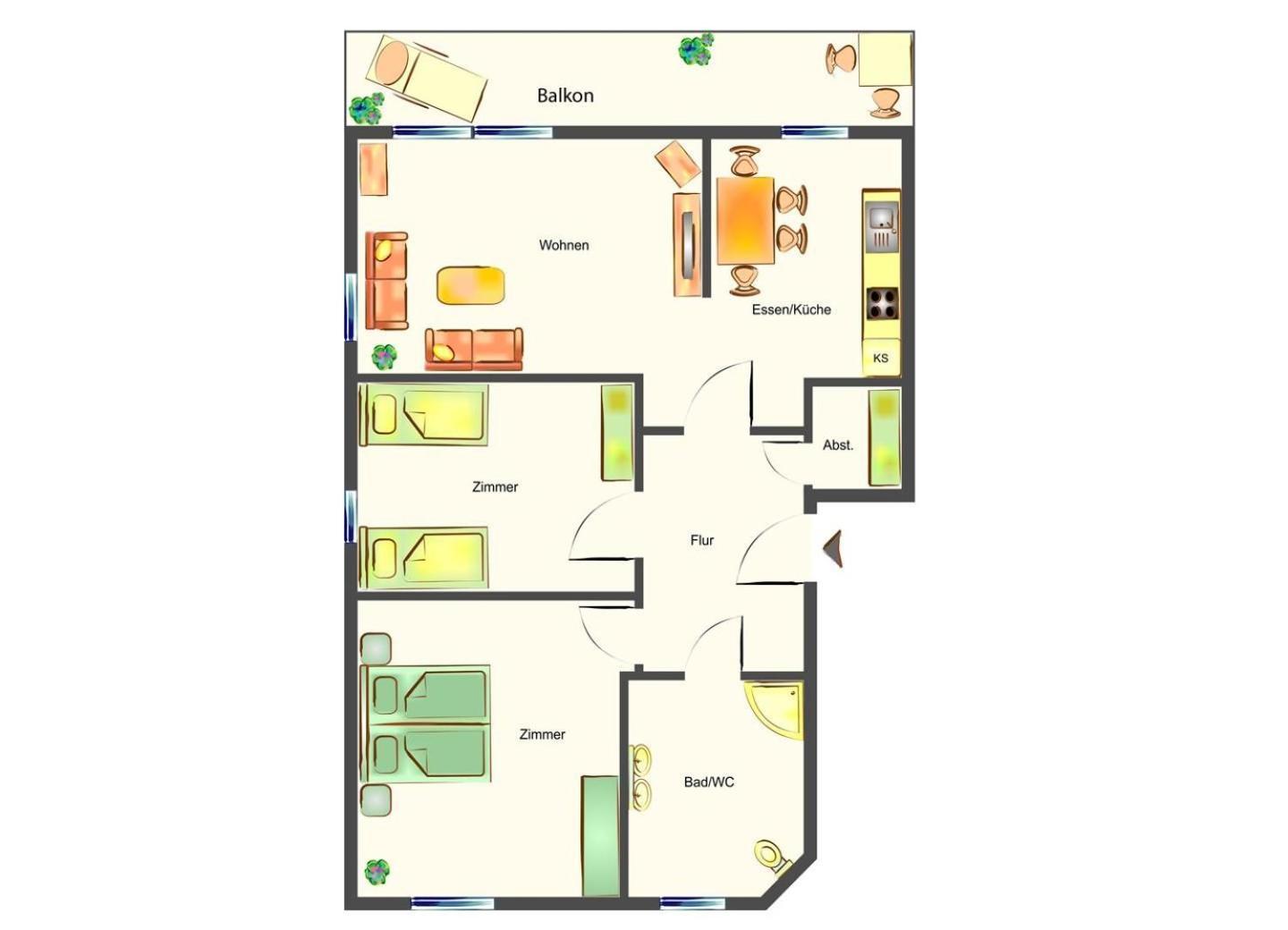 Haus Triade Ferienwohnung Triade 3 Цинновіц Екстер'єр фото